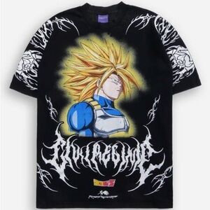 CIVILREGIME DRAGON BALL Z TRUNKS OVERSIZED BLACK T SHIRT - M